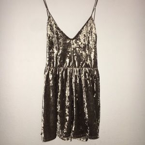 PACSUN LA HEARTS VELVET ROMPER